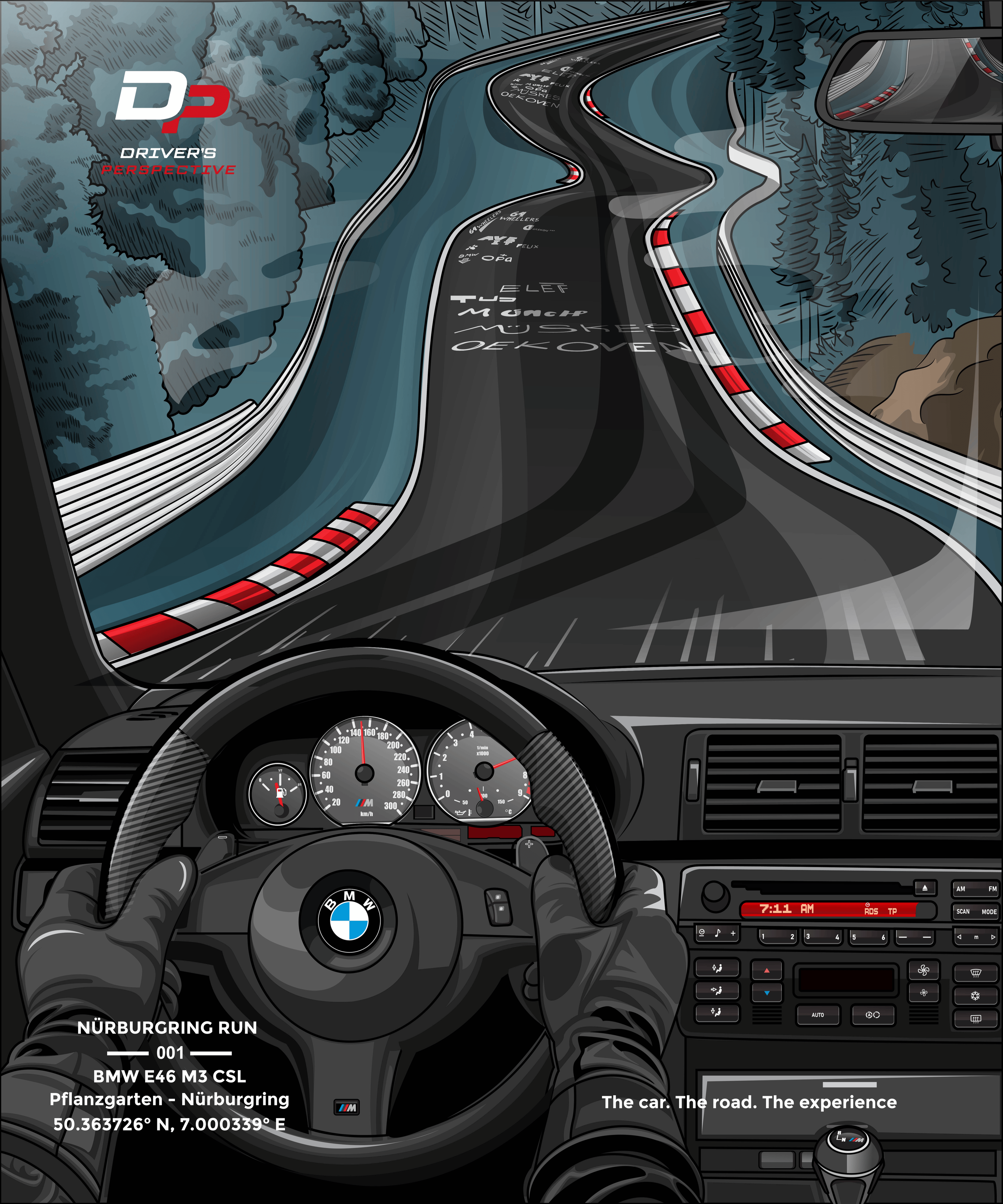 Nürburgring Run 001 T-Shirt